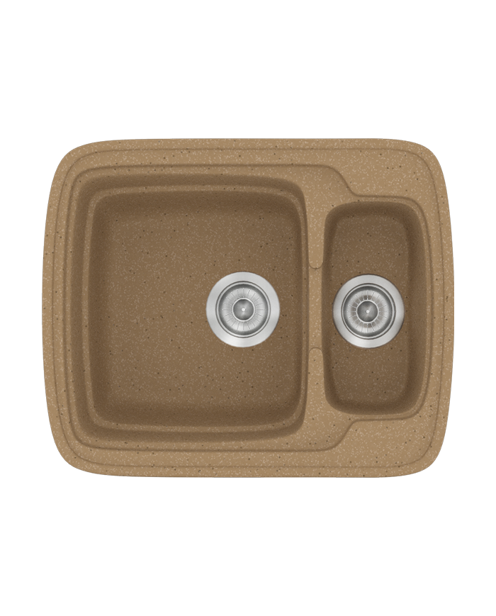 Synthetic Granite Sink Sanitec Classic 314 Reversible Countertop (60X51)