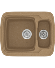 Synthetic Granite Sink Sanitec Classic 314 Reversible Countertop (60X51)