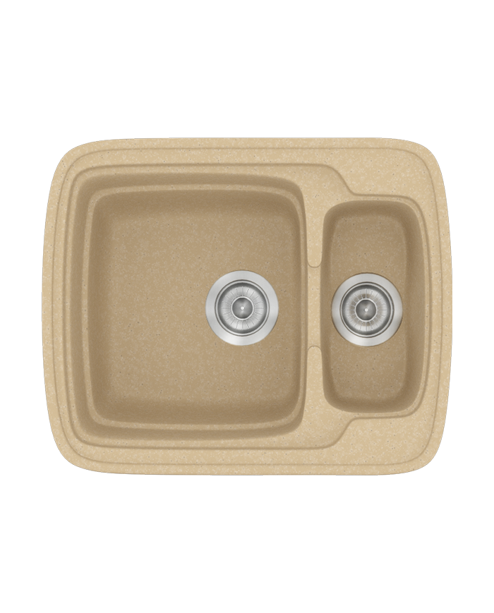 Synthetic Granite Sink Sanitec Classic 314 Reversible Countertop (60X51)
