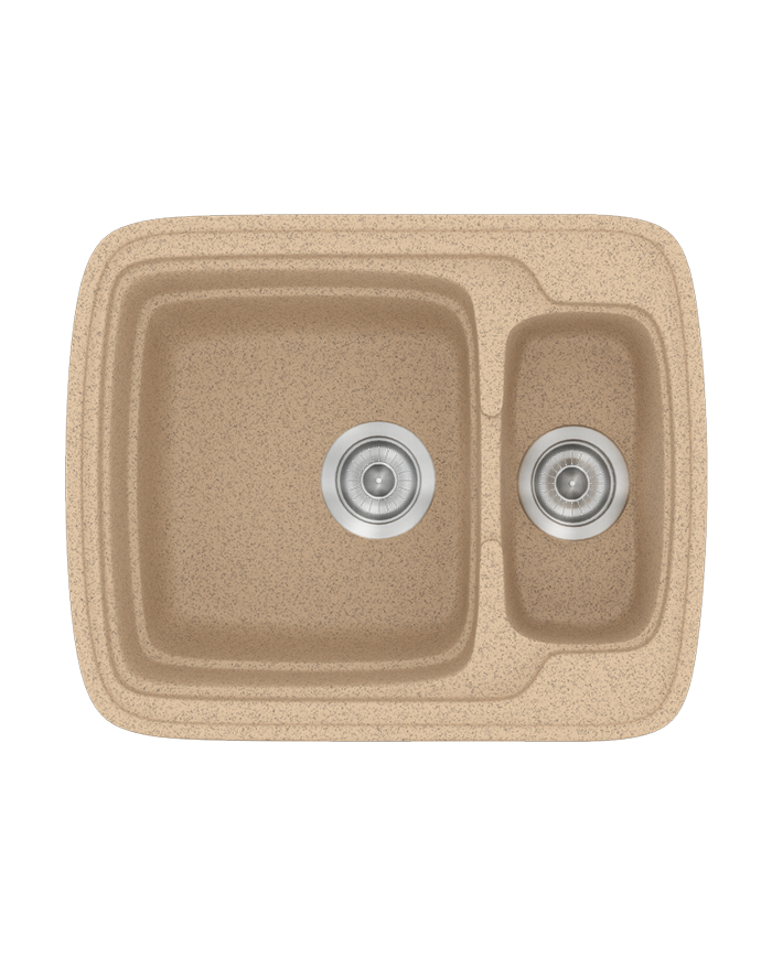 Synthetic Granite Sink Sanitec Classic 314 Reversible Countertop (60X51)
