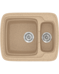Synthetic Granite Sink Sanitec Classic 314 Reversible Countertop (60X51)