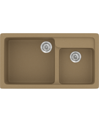 Νεροχύτης Συνθετικός Γρανίτης Sanitec Classic  317 Επικαθήμενος  (90X51)