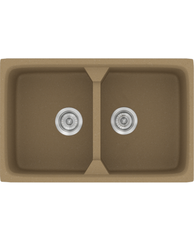 Νεροχύτης Συνθετικός Γρανίτης Sanitec Classic  318 Επικαθήμενος  (78X51)