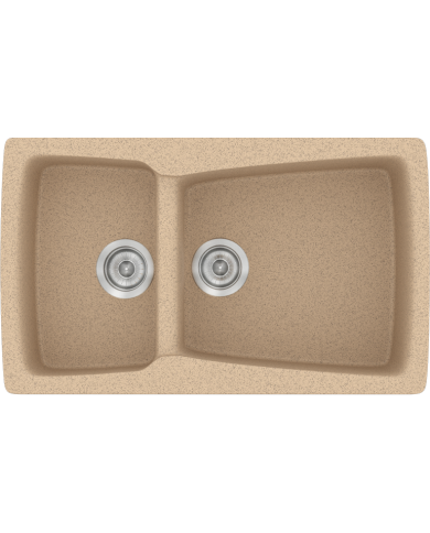 Νεροχύτης Συνθετικός Γρανίτης Sanitec Classic 320 Aντιστρεφόμενος Επικαθήμενος (79X50)