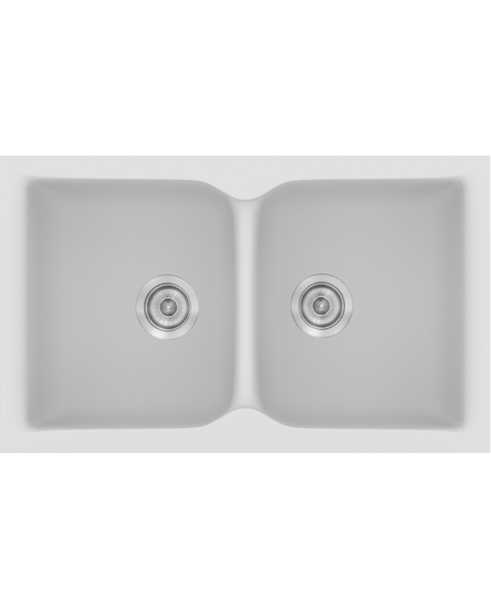 Synthetic Granite Sink Sanitec Classic 322 Submersible Reversible 81x50 cm