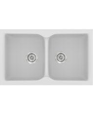 Synthetic Granite Sink Sanitec Classic 322 Submersible Reversible 81x50 cm