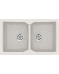 Synthetic Granite Sink Sanitec Classic 322 Submersible Reversible 81x50 cm