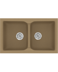 Synthetic Granite Sink Sanitec Classic 322 Submersible Reversible 81x50 cm