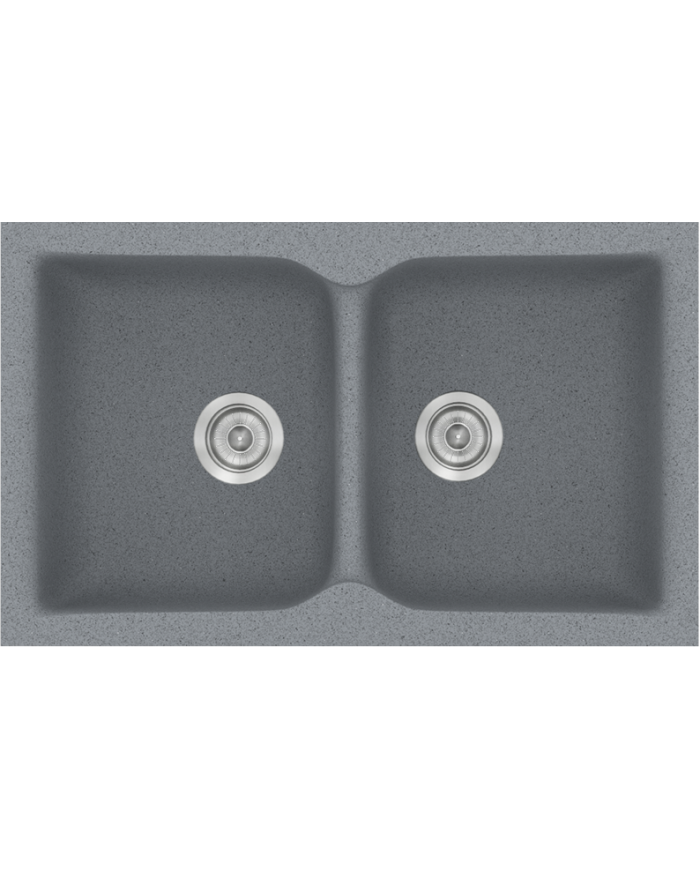 Synthetic Granite Sink Sanitec Classic 322 Submersible Reversible 81x50 cm