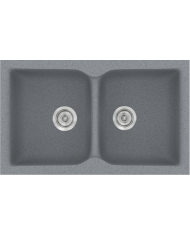 Synthetic Granite Sink Sanitec Classic 322 Submersible Reversible 81x50 cm