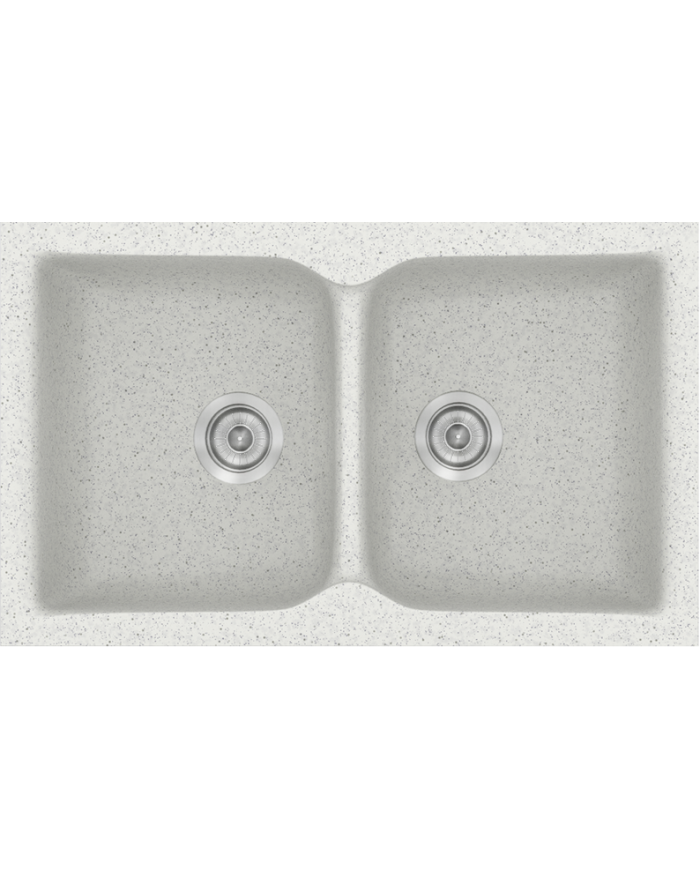 Synthetic Granite Sink Sanitec Classic 322 Submersible Reversible 81x50 cm