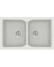 Synthetic Granite Sink Sanitec Classic 322 Submersible Reversible 81x50 cm