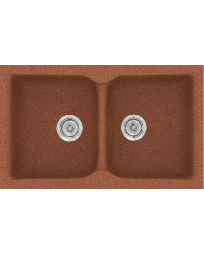 Synthetic Granite Sink Sanitec Classic 322 Submersible Reversible 81x50 cm