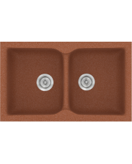 Synthetic Granite Sink Sanitec Classic 322 Submersible Reversible 81x50 cm