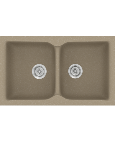 Synthetic Granite Sink Sanitec Classic 322 Submersible Reversible 81x50 cm