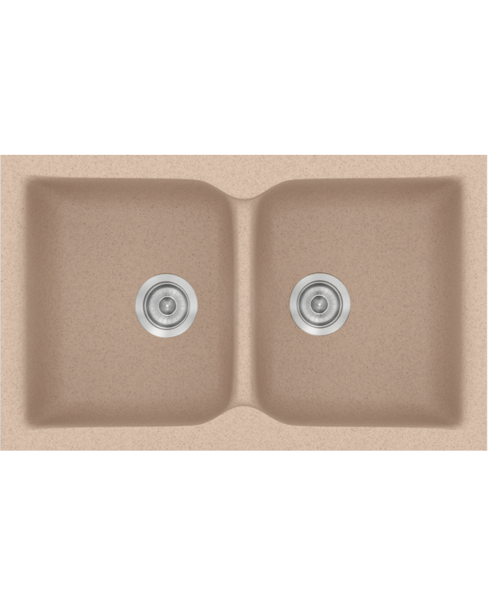 Synthetic Granite Sink Sanitec Classic 322 Submersible Reversible 81x50 cm