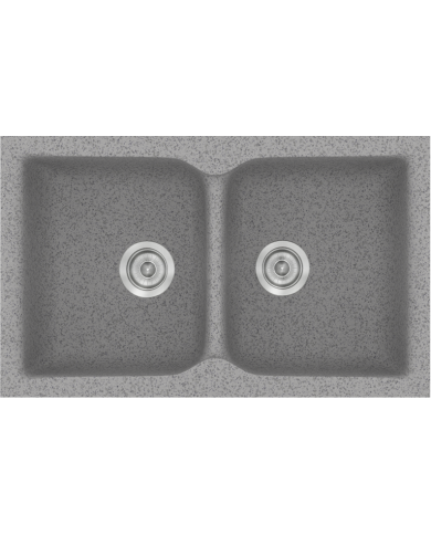 Νεροχύτης Συνθετικός Γρανίτης Sanitec  Classic 322 Επικαθήμενος 81x50 cm