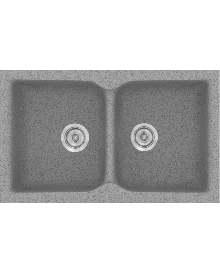 Synthetic Granite Sink Sanitec Classic 322 Submersible Reversible 81x50 cm