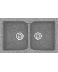 Synthetic Granite Sink Sanitec Classic 322 Submersible Reversible 81x50 cm