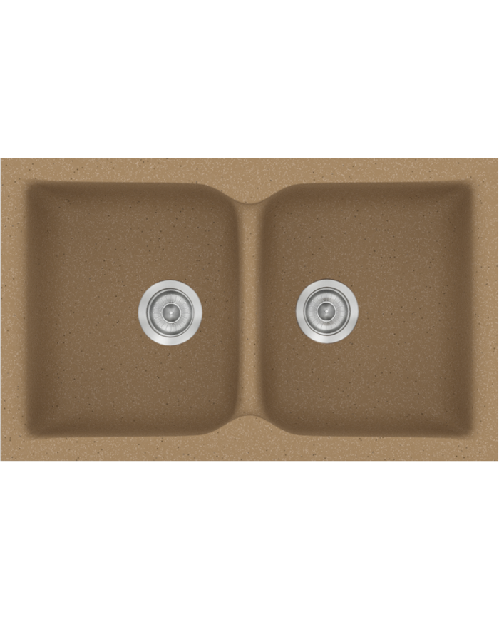 Νεροχύτης Συνθετικός Γρανίτης Sanitec  Classic 322 Επικαθήμενος 81x50 cm