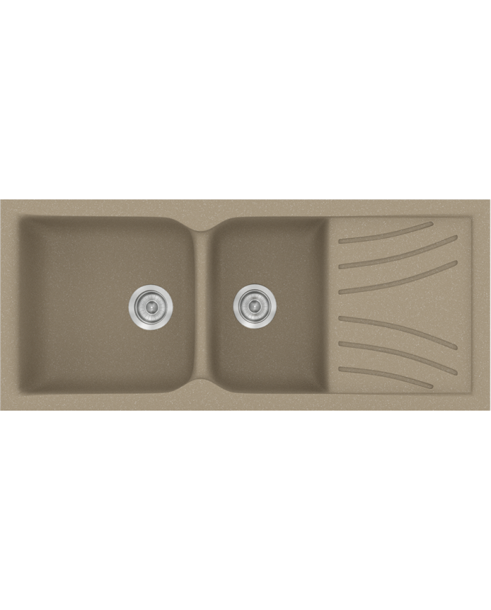 Synthetic Granite Sink Sanitec Classic 323 (115X50) Countertop Reversible