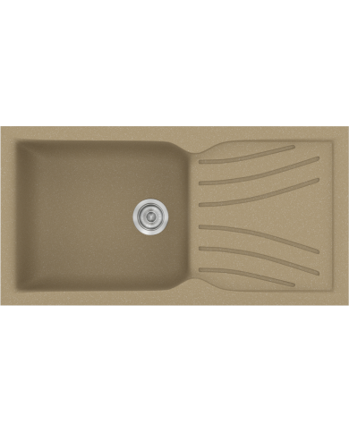 Νεροχύτης Συνθετικός Γρανίτης Sanitec Classic  324 (100X50) Επικαθήμενος Αντιστρεφόμενος