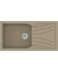 Νεροχύτης Συνθετικός Γρανίτης Sanitec Classic  324 (100X50) Επικαθήμενος Αντιστρεφόμενος