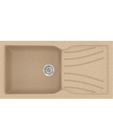 Νεροχύτης Συνθετικός Γρανίτης Sanitec Classic  324 (100X50) Επικαθήμενος Αντιστρεφόμενος