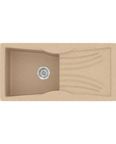 Νεροχύτης Συνθετικός Γρανίτης Sanitec Classic  328 (99X51) Αντιστρεφόμενος Επικαθήμενος