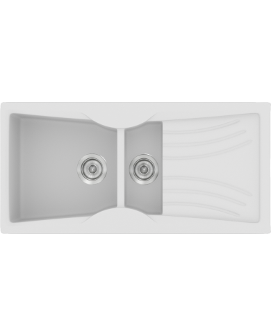 Νεροχύτης Συνθετικός Γρανίτης Sanitec Classic  329 (104X51) Αντιστρεφόμενος Επικαθήμενος