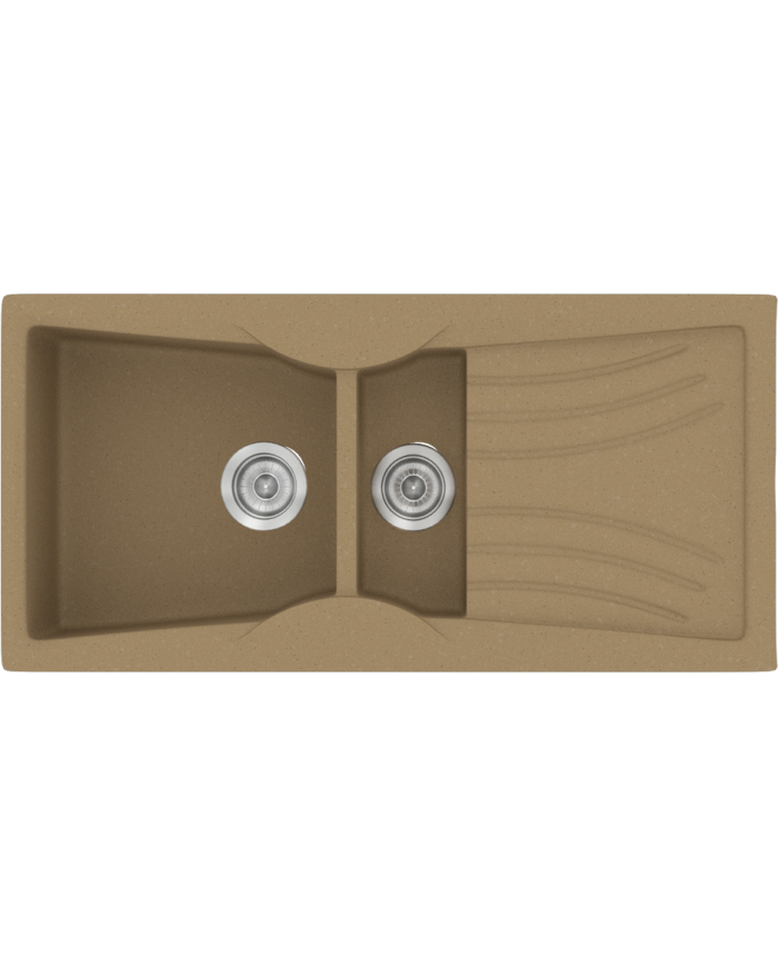 Νεροχύτης Συνθετικός Γρανίτης Sanitec Classic  329 (104X51) Αντιστρεφόμενος Επικαθήμενος