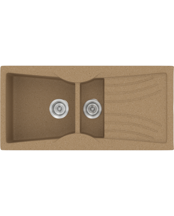 Νεροχύτης Συνθετικός Γρανίτης Sanitec Classic  329 (104X51) Αντιστρεφόμενος Επικαθήμενος