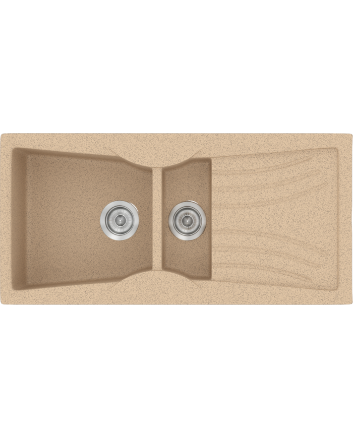 Νεροχύτης Συνθετικός Γρανίτης Sanitec Classic  329 (104X51) Αντιστρεφόμενος Επικαθήμενος