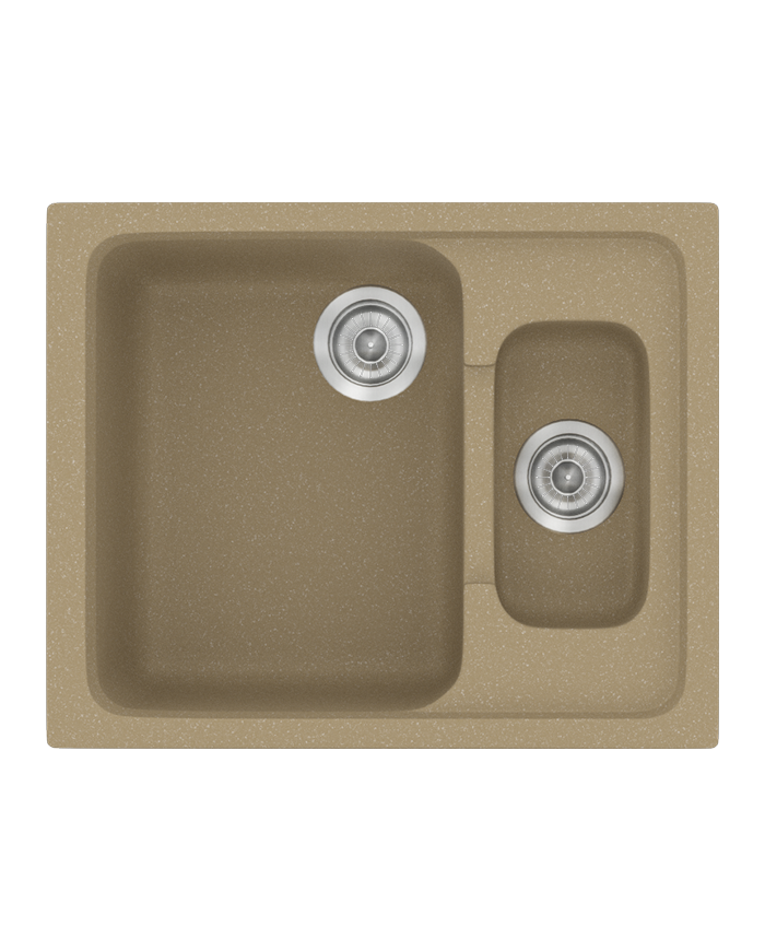 Νεροχύτης Συνθετικός Γρανίτης Sanitec Classic  330 (62X51) Αντιστρεφόμενος Επικαθήμενος