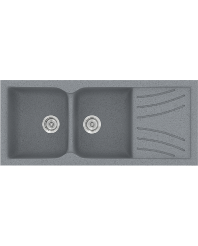 Νεροχύτης Συνθετικός Γρανίτης Sanitec Classic  332 (115X50) Αντιστρεφόμενος Επικαθήμενος