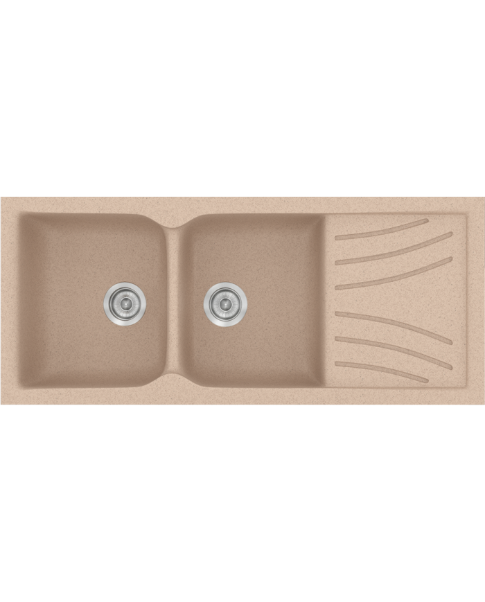 Synthetic Granite Sink Sanitec Classic 332 (115X50) Reversible Countertop