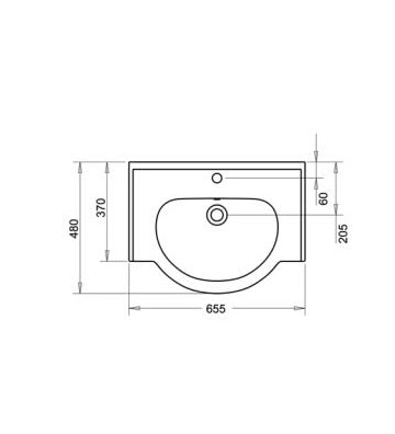 Washbasin for Bathroom Furniture Tema Yak