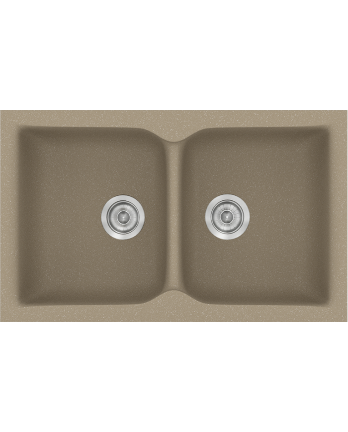 Synthetic Granite Sink Sanitec Classic 336 Countertop (86X50)