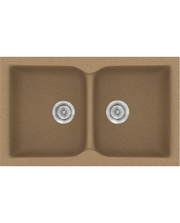 Synthetic Granite Sink Sanitec Classic 336 Countertop (86X50)