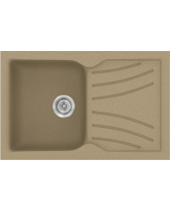 Νεροχύτης Συνθετικός Γρανίτης Sanitec Classic  337 (86X50) Αντιστρεφόμενος Επικαθήμενος