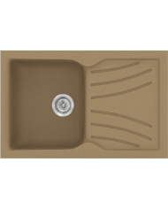 Νεροχύτης Συνθετικός Γρανίτης Sanitec Classic  337 (86X50) Αντιστρεφόμενος Επικαθήμενος