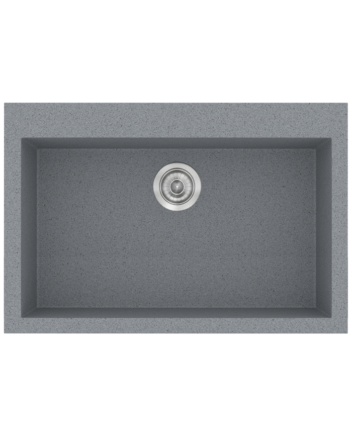 Νεροχύτης Συνθετικός Γρανίτης Sanitec Classic 338 Επικαθήμενος & Υποκαθήμενος (70X50)