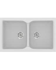 Νεροχύτης Συνθετικός Γρανίτης Sanitec Classic  340 Επικαθήμενος & Υποκαθήμενος (78X50)