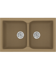 Νεροχύτης Συνθετικός Γρανίτης Sanitec Classic  340 Επικαθήμενος & Υποκαθήμενος (78X50)