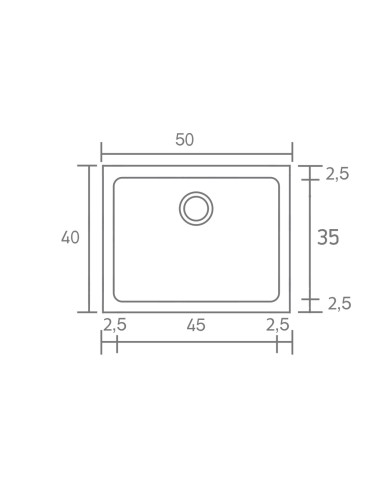 Νεροχύτης Συνθετικός Γρανίτης Sanitec Classic  341 (40X50)