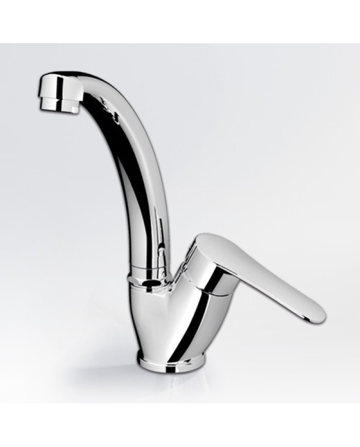 Μπαταρία Νιπτήρα Ψηλή Αναμεικτική Eurorama Viva Chrome με Αυτόματη Βαλβίδα (143333-100)