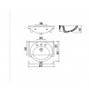Washbasin for Bathroom Furniture Creavit Smile 65cm (ET065)