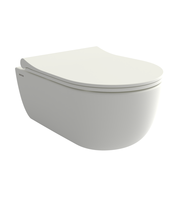 Λεκάνη Κρεμαστή Bocchi V-Tondo Rimless 54cm Λευκή με Κάλυμμα Slim Soft Closing Duroplast
