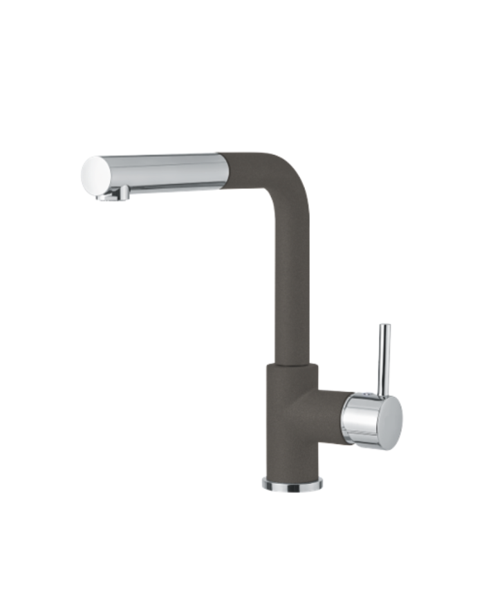 Armando Vicario Fluo Super Asphalt Countertop Sink Faucet With Swivel Spout With Sliding Shower (18580-1421)