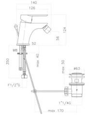 Fiore Kevon Chrome Bidet Faucet with Automatic Valve (81CR8130)